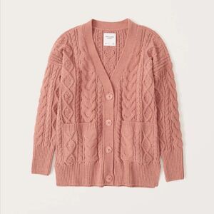 Abercrombie Chenille Legging-Friendly Cable Cardigan XS
